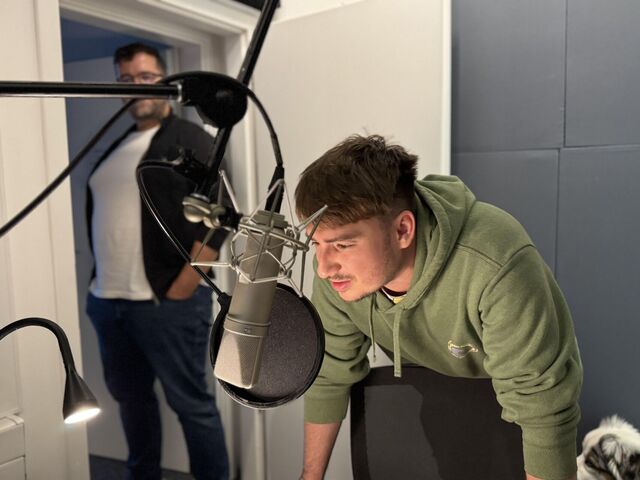 Z natáčení audiodramatu. Foto: Jan Hromádko