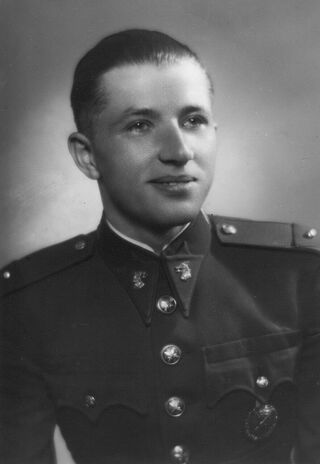 Miroslav Kalabus na vojně roku 1937. Zdroj: archiv pamětníka