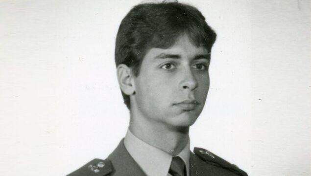 Frekventant Pohotovostního pluku Veřejné bezpečnosti rotný Václav Karel v roce 1986. Zdroj: Archiv bezpečnostních složek (ABS)