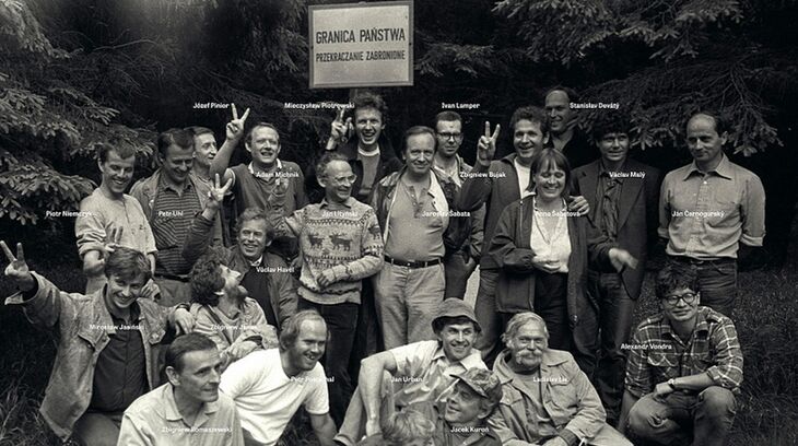 Setkání disidentů na Kralickém Sněžníku (10. července 1988). Zdroj: archiv Vladimíra Trdlidy