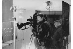 Petr Volf během natáčení v Krátkém filmu, asi polovina 70. let