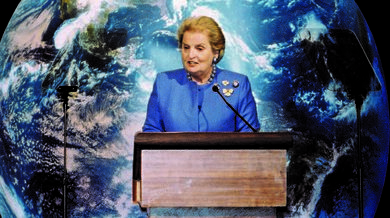 Madeleine Albright ve Smithsonian Institution ve Washingtonu. Zdroj: archiv pamětnice