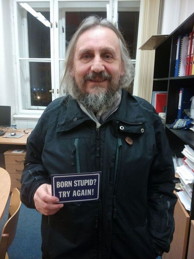 „Narodil ses blbej? Zkus to znovu!“ Jiří Holba v roce 2016. Zdroj: archiv Jiřího Holby