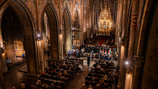 Koncert pro hrdiny v bazilice sv. Petra a Pavla na Vyšehradě. Zdroj: Post Bellum.
