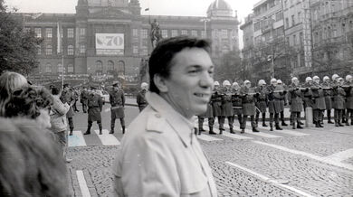 Václavské náměstí 28. října 1988. Zdroj: archiv Jiřího Suchana.