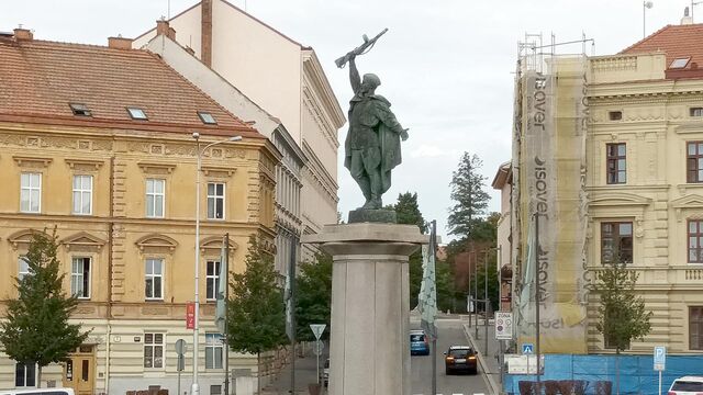 Pomník rudoarmějce ve Znojmě, foto: Jiří Ludvík