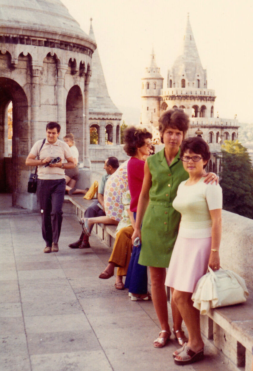 Jana Kociánová s Inge v Budapešti v roce 1972. Foto: Paměť národa