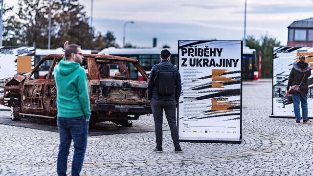 Výstava Příběhy z Ukrajiny. Zdroj: Post Bellum