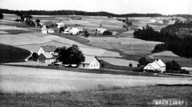 ​​​​ Hraničky (Gränzdorf) před odsunem německých obyvatel