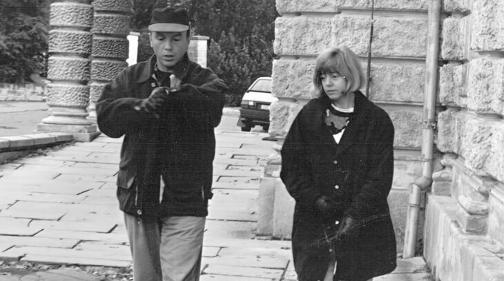 Jitka Vrátníková s manželem v Mariánských Lázních. Zdroj: archiv pamětnice