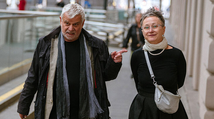 Tvůrci audiodramatu David Laňka a Monika Oweyssi. Zdroj: Pamět národa