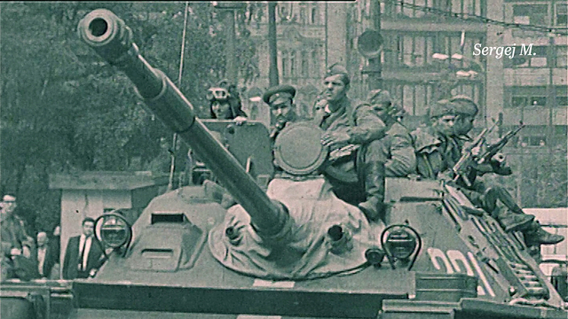 Z filmu 21. srpen 1968 – Foreign Perspectives / Pohled zvenčí. Zdroj: Paměť národa
