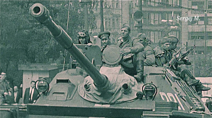 Z filmu 21. srpen 1968 – Foreign Perspectives / Pohled zvenčí. Zdroj: Paměť národa