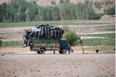 Nákladní auto v krajině provincie Logar, Afghánistán, 2008/2009<br /> 