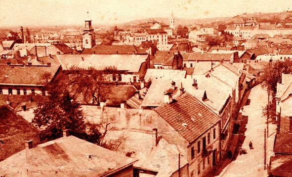 Užhorod na pohlednici z 30. let. Zdroj: archiv pamětnice Ludmily Švecové, Paměť národa 