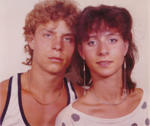Krystina Hauck a Holger Frenz krátce před pokusem o emigraci roku 1988. Zdroj: archiv pamětnice 
