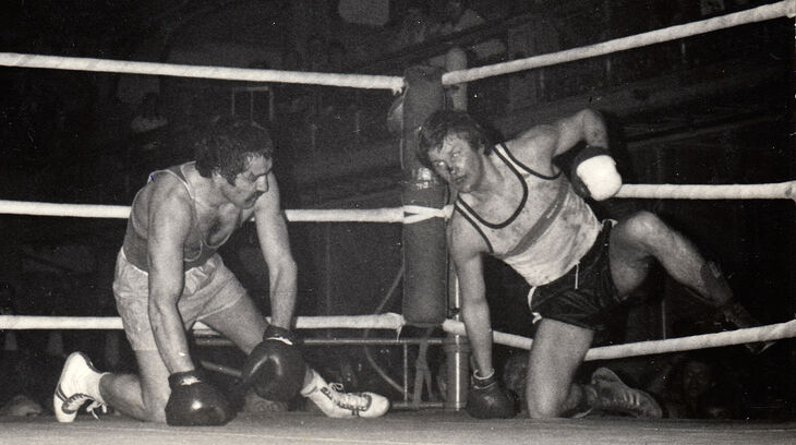 Rostislav Osička při ligovém utkání, 1981. Zdroj: archiv pamětníka (ilustrační foto)