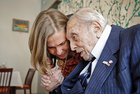 Autorka článku Michaela Rozov s Felixem Kolmerem. Foto: Libor Fojtík 