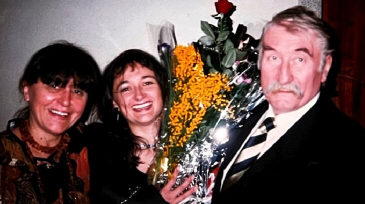 Beatrice Landovská s matkou Helenou Albertovou a otcem Pavlem Landovským. Zdroj: archiv pamětnice