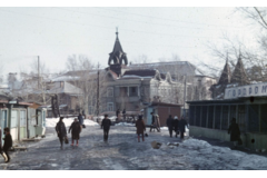 Centrální tržiště, Barnaul, Sibiř, SSSR, 1973