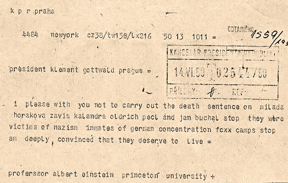 Krátká zpráva o popravě v Rudém právu 28. června 1950 na straně 3. Zdroj: Ústav pro českou literaturu AV ČR, v.v.i.