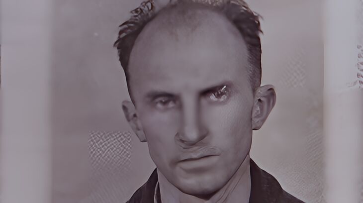 Tomáš Sedláček na vězeňské fotografii z roku 1952. Zdroj: Paměť národa