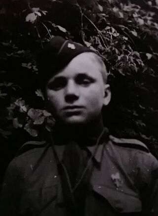 Stanislav Peroutka ve skautské uniformě jako student jezuitského gymnázia na Velehradě. Zdroj: archiv pamětníka