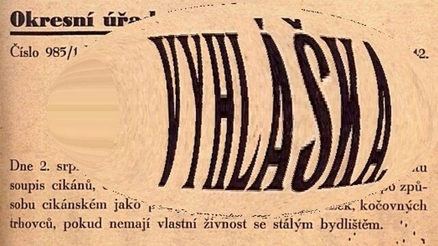 Vyhláška z roku 1942...