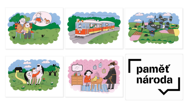 Omalovánky Když jsme byli malí. Zdroj: Paměť národa