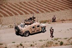 Obrněné vozidlo Hummer v provincii Logar, Afghánistán, 2008/2009<br /> 
