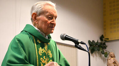 František Pevný v den svých devadesátin v roce 2011. Foto: Paměť národa