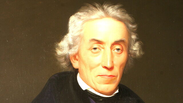 Josef Dobrovský na portrétu Františka Tkadlíka z roku 1820 ze sbírek Národního muzea. Zdroj: Wikipedie, licence Creative Commons