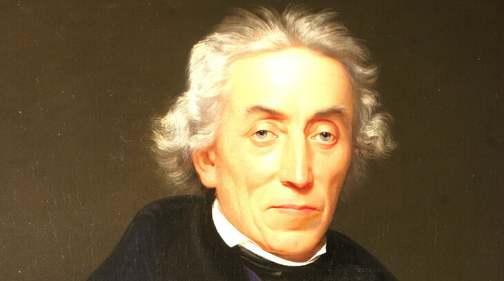 Josef Dobrovský na portrétu Františka Tkadlíka z roku 1820 ze sbírek Národního muzea. Zdroj: Wikipedie, licence Creative Commons