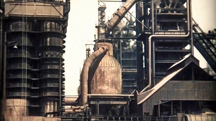 Nová huť Klementa Gottwalda v Ostravě v roce 1958, zdroj: Miroslava Pečková