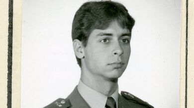 Frekventant Pohotovostního pluku Veřejné bezpečnosti rotný Václav Karel v roce 1986. Zdroj: Archiv bezpečnostních složek (ABS)